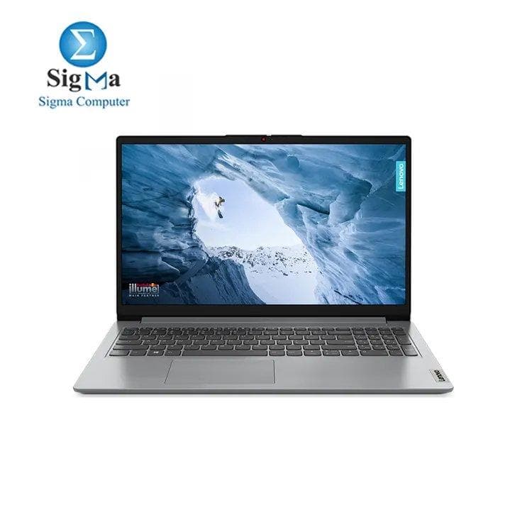 لابتوب لينوفو IdeaPad 1 15IAU7 82QD00HHED، معالج انتل كور i3-1215U، كرت شاشة انتل UHD مدمج، رام 8GB DDR4، هارد 256GB SSD، شاشة 15.6 بوصة