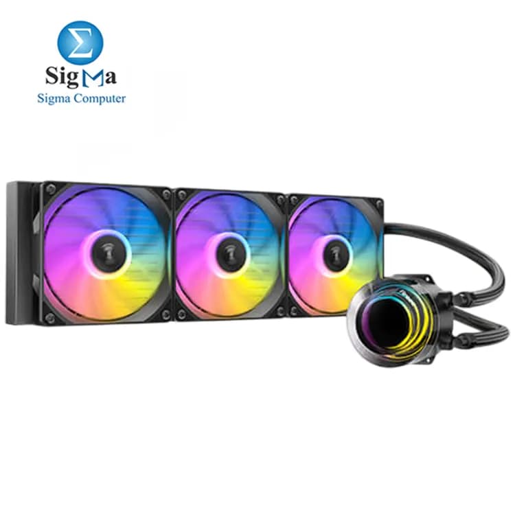 Antec VORTEX LUM 360 Black 360mm ARGB Liquid Cooler 3 120mm Fans 2800 RPM Pump 280W TDP Intel AMD Support Low Noise