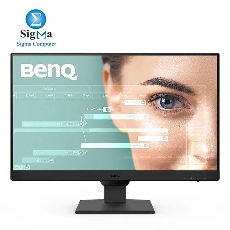 شاشة بينكيو GW2490 مقاس 23.8 بوصة FHD IPS، تردد 100Hz، زمن استجابة 5ms، تغطية 99% sRGB، سماعات 2 وات x2