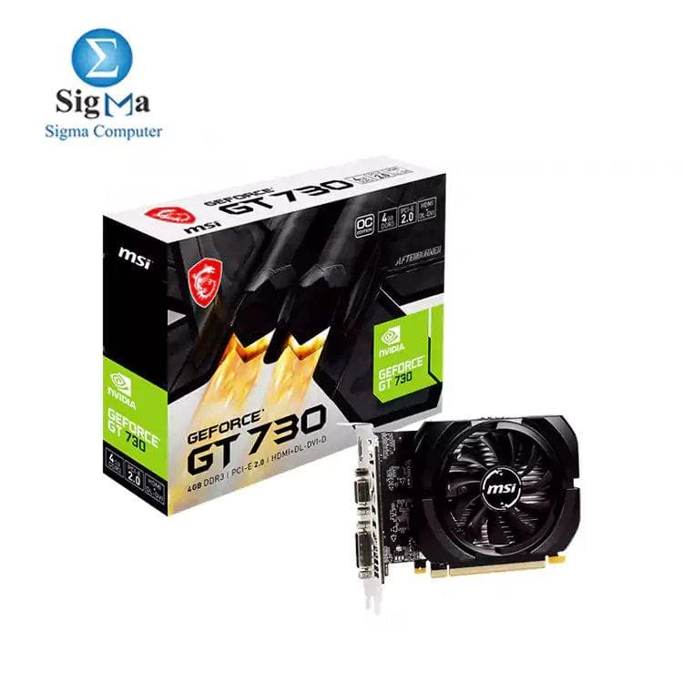 كرت شاشة ام اس اي جيمنج N730K-4GD3/OCV1 4GB DDR3 64-Bit Dual-Link DVI-D/HDMI انفيديا GeForce