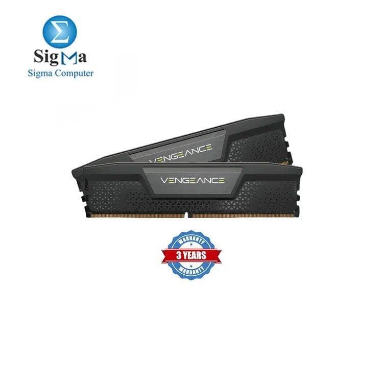 CORSAIR VENGEANCE 96GB (2x48GB) DDR5 DRAM 5600MHz C40 Memory Kit Black-CMK96GX5M2B5600C40