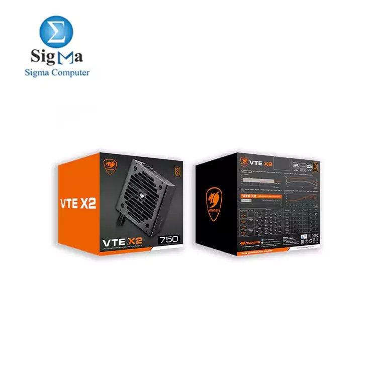 باور سبلاي COUGAR VTE X2 750W 80PLUS BRONZE