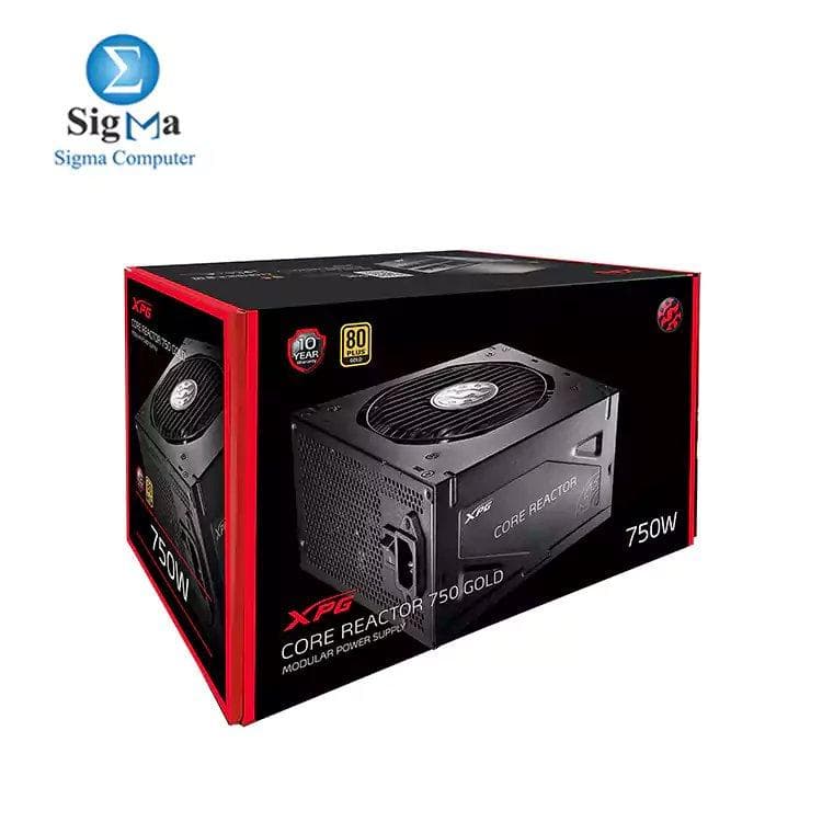 مزود طاقة XPG CORE Reactor 750Watt 80 Plus Gold بالكامل