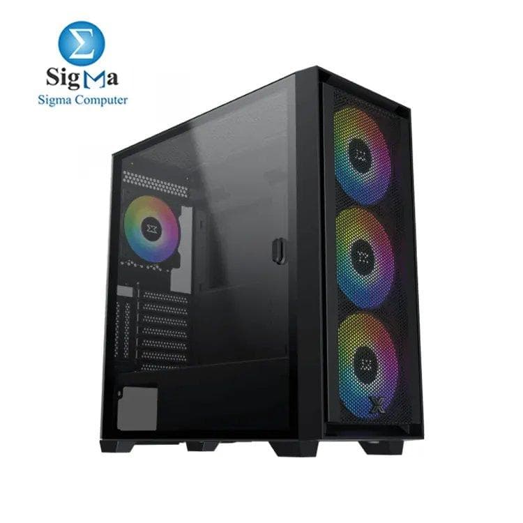 كيسة XIGMATEK ANUBIS PRO 4FX – تدعم لوحات E-ATX مع دعم كروت شاشة 420 مم، رادياتير 360 مم، 4 مراوح مثبتة مسبقاً