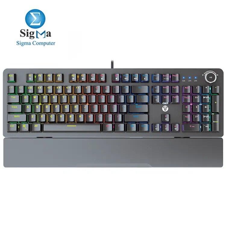 كيبورد ميكانيكي كامل الحجم Fantech MAXPOWER MK853 بسويتشات Outemu، إضاءة RGB، معدل استجابة 1000Hz