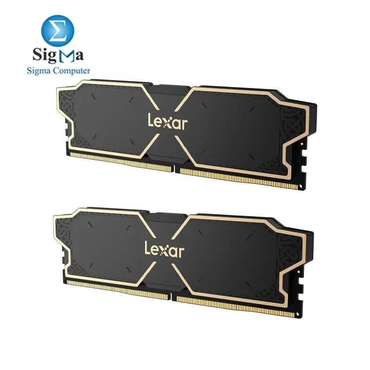 Lexar THOR OC DDR5 RAM 16GB Kit (2x8GB) 6000 MHz, DRAM 288-Pin UDIMM Desktop Memory, DDR5 High-Performance Gaming Computer Memory Support Intel XMP 3.0/AMD EXPO, On-die ECC, 1.25V(LD5U08G60C38LG-RGD)