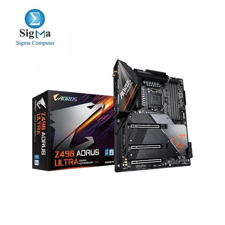 لوحة أم AORUS Z490 ULTRA بتصميم طاقة رقمي 12+1 Phases للجيل العاشر من انتل