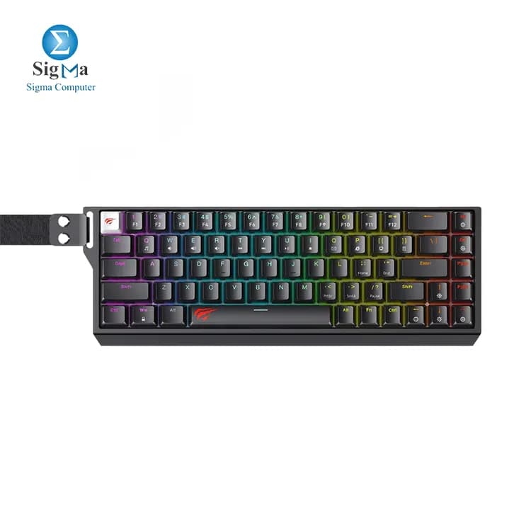 HAVIT KB922L RGB Backlit Mechanical Gaming Keyboard Red Switch Wired Black |KB922L-BK