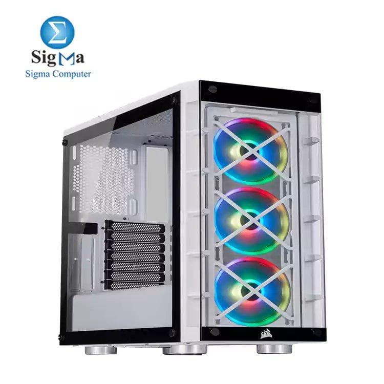 CORSAIR iCUE 465X RGB Mid-Tower ATX Smart Case — White