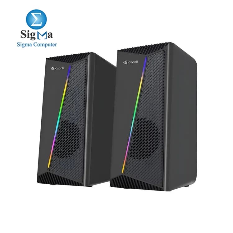 Kisonli X30 Game Speaker Usb 2.0 Speaker with RGB Light