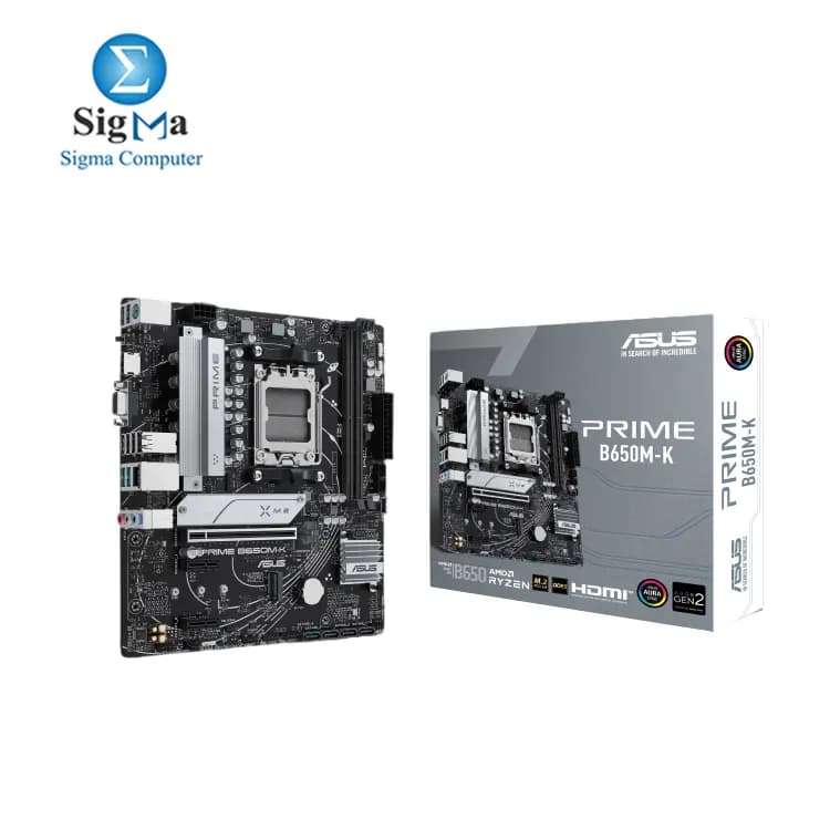لوحة أم اسوس PRIME B650M-K AMD Ryzen AM5 Micro ATX DDR5 HDMI