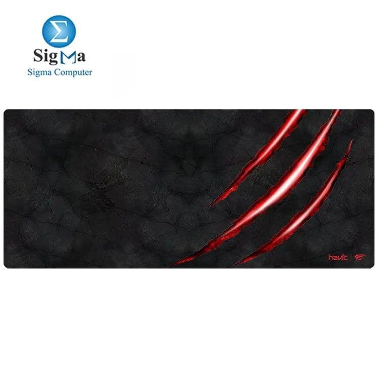 هافيت HV-MP860 ماوس باد جيمنج يتميز بسطح شبكي دقيق فاخر 700x300x3 مم، قاعدة مطاطية مضادة للانزلاق، حواف متينة