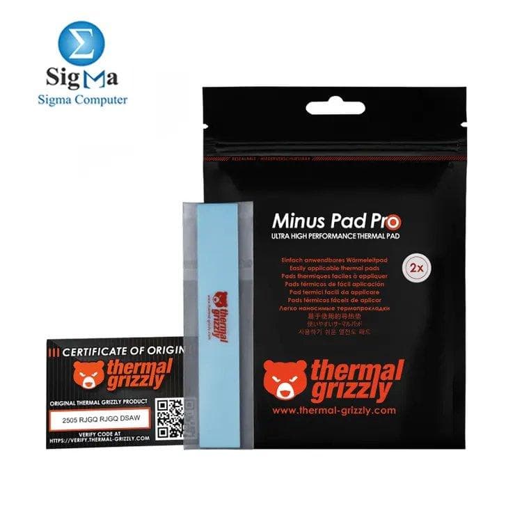 Thermal Grizzly Minus Pad Pro 120x20x2.0mm 2Pcs Thermal Pad - TG-MP-P-120-20-20-2