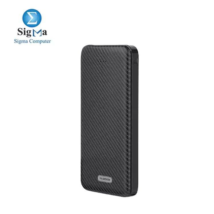 باور بانك Yk Design YKP-020 سعة 20000mah بمنفذ مزدوج - أسود