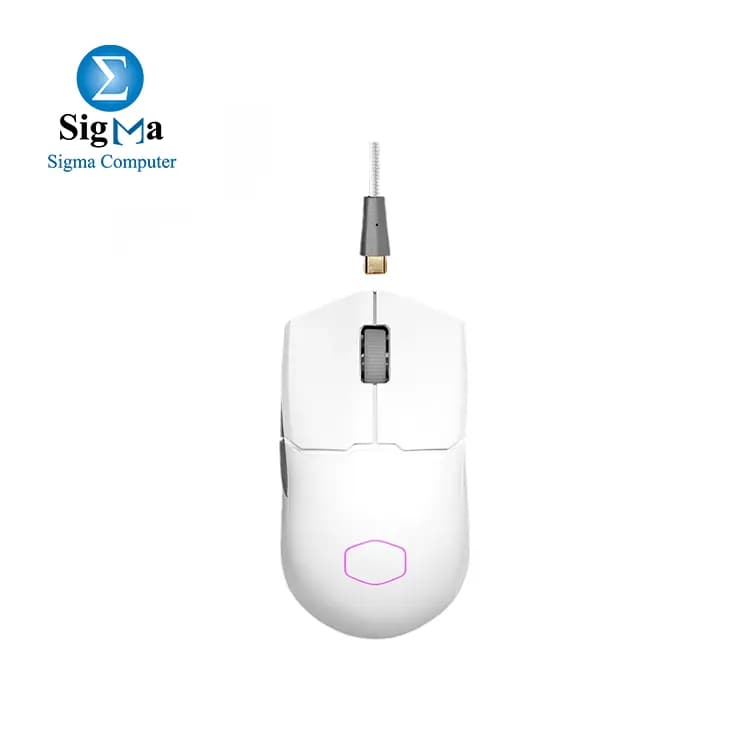 Cooler Master MM712 Wireless Gaming Mouse White 19,000 DPI and RGB Lighting