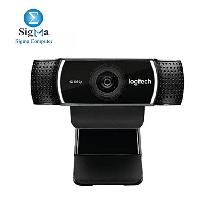 كاميرا ويب لوجيتك C922 PRO للبث بدقة HD، دقة 1080p/30fps أو 720p/60fps، ميكروفون ستيريو، زاوية رؤية 78 درجة، زووم رقمي 1.2x