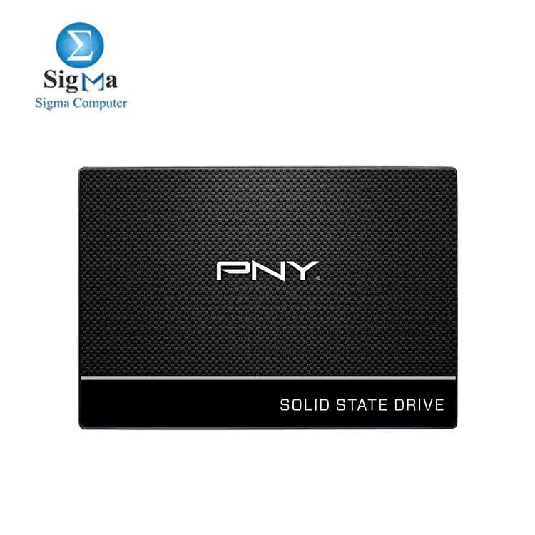 هارد PNY CS900 سعة 250GB SATA III SSD - مقاس 2.5 بوصة، سرعة قراءة تصل إلى 535MB/s وسرعة كتابة 500MB/s