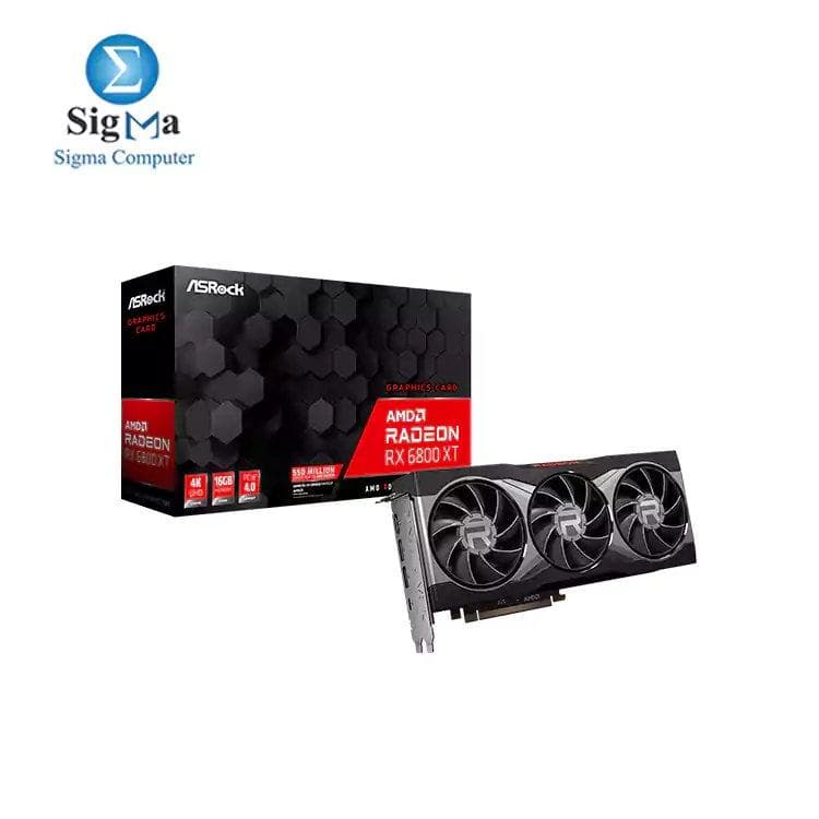 كرت شاشة ASROCK AMD Radeon RX 6800 XT 16G 256-bit GDDR6
