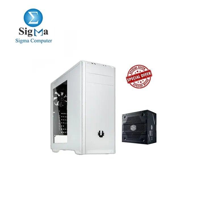 باندل كيسة Bitfenix Nova Midi Tower مع باور Cooler Master Elite V3 600 Watts