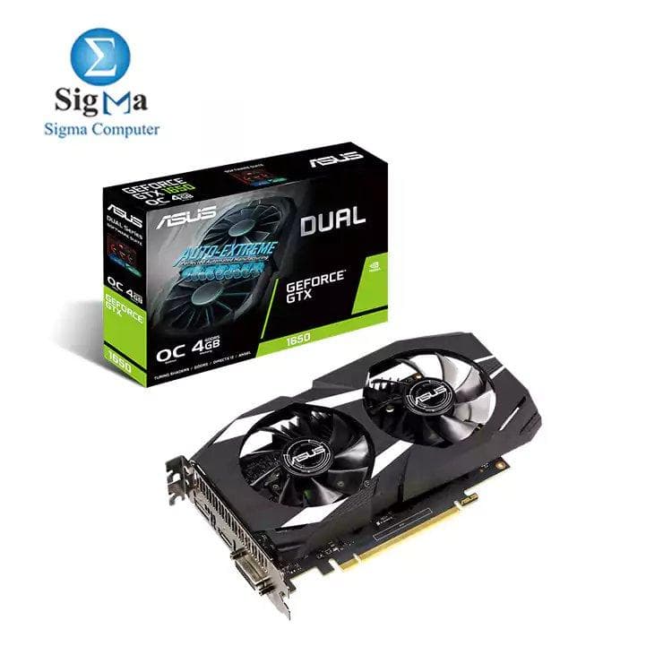 كرت شاشة اسوس GeForce® GTX 1650 DUAL-OC-4G