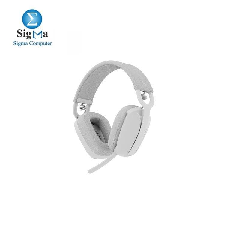 لوجيتك ZONE Vibe 100 سماعة رأس بلوتوث - أبيض - 981-001219