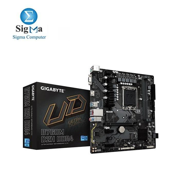 لوحة أم جيجابايت انتل B760M D2H DDR4 (rev. 1.0)