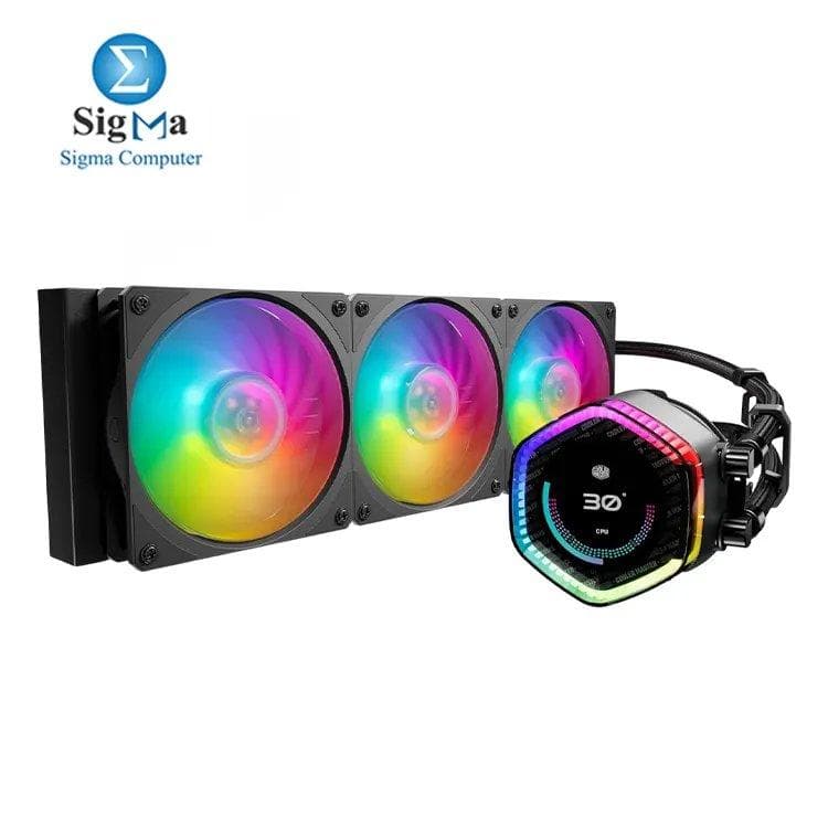كولر ماستر MasterLiquid 360 Ion LCD ARGB لون أسود