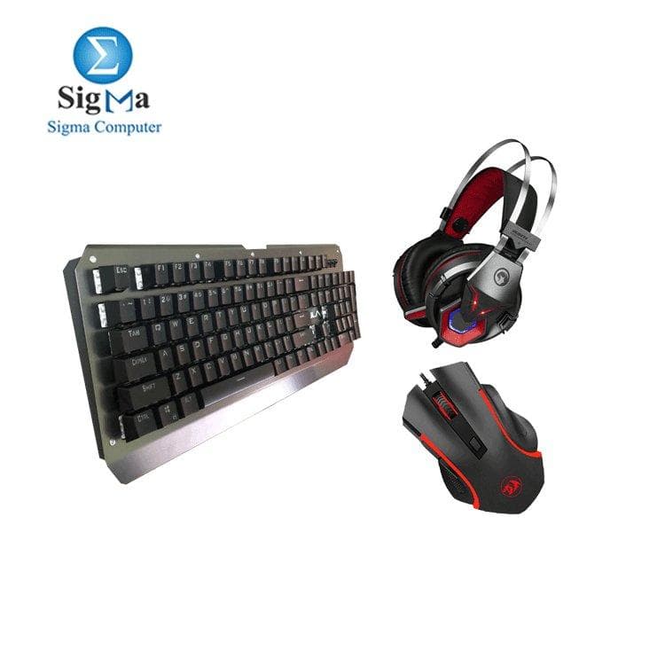 Sigma Combo Keyboard SI-2039 Black Switch + Redragon M606 + HG8914 Headset Marvo