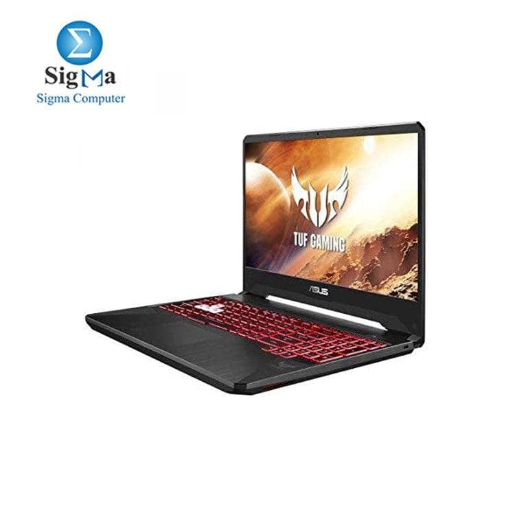 لابتوب اسوس TUF Gaming FX505DU-AL130T جيمنج، شاشة 15.6 FHD 120HZ، معالج AMD R7-3750H، رام 16GB، هارد 1TB + 512GB SSD، كرت شاشة Nvidia GeForce GTX 1660Ti، ويندوز 10