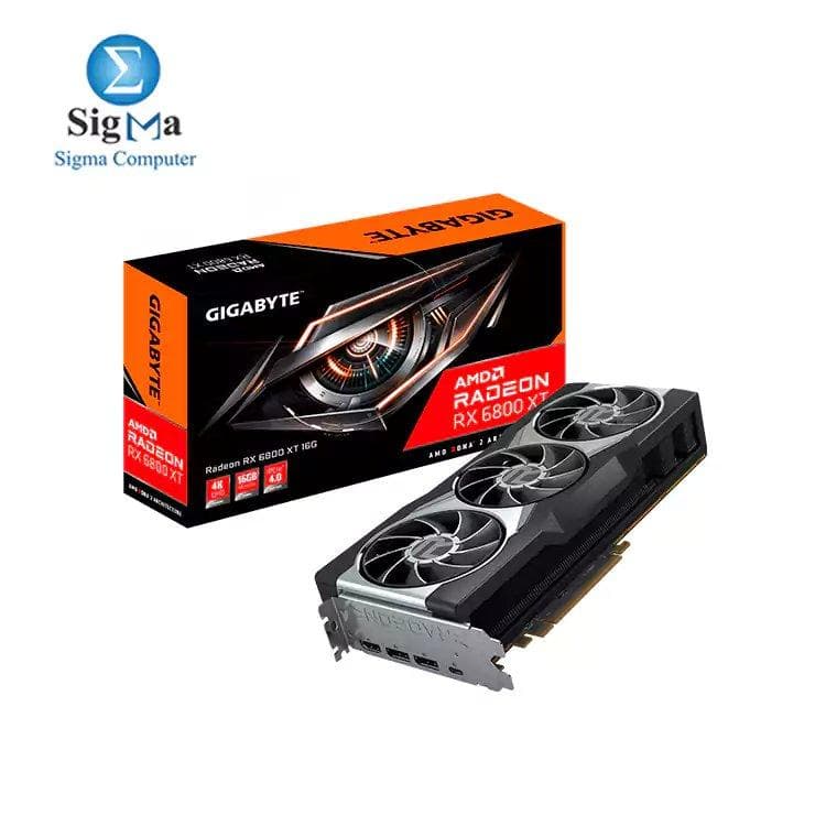 كرت شاشة جيجابايت Radeon™ RX 6800 XT 16G-GV-R68XT-16GC-B