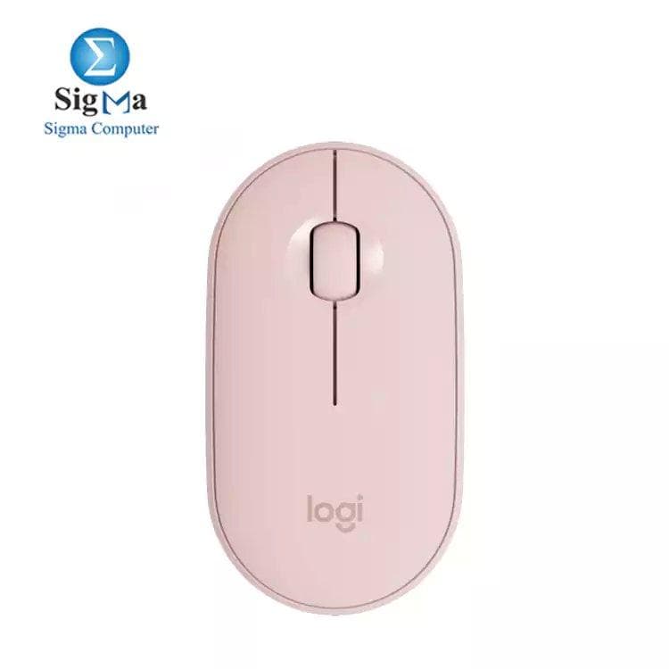 ماوس لوجيتك M350 Pebble لاسلكي - وردي - 910-005717
