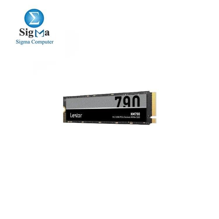 هارد ليكسار 1TB NM790 SSD PCIe Gen4 NVMe M.2 2280 داخلي، سرعة قراءة/كتابة تصل إلى 7400/6500 MB/s، متوافق مع PS5، للجيمرز وصناع المحتوى، أسود (LNM790X001T-RNNNU)