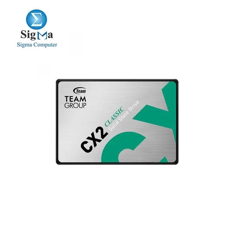 هارد TeamGroup CX2 256GB SATA 2.5 سرعة قراءة 520 MB/s سرعة كتابة 430 MB/s