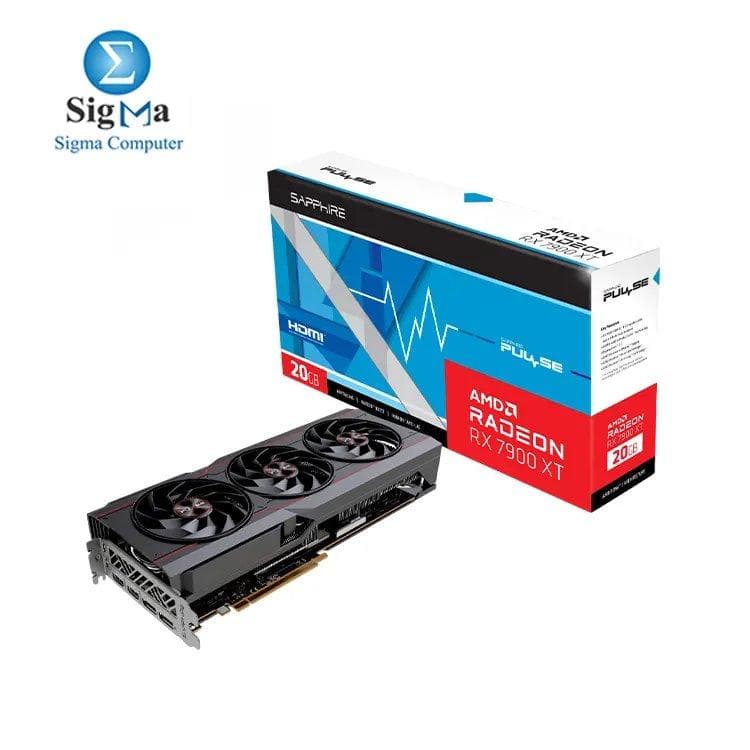 Sapphire Pulse AMD Radeon RX 7900 XT Gaming Graphics Card with 20GB GDDR6, AMD RDNA 3