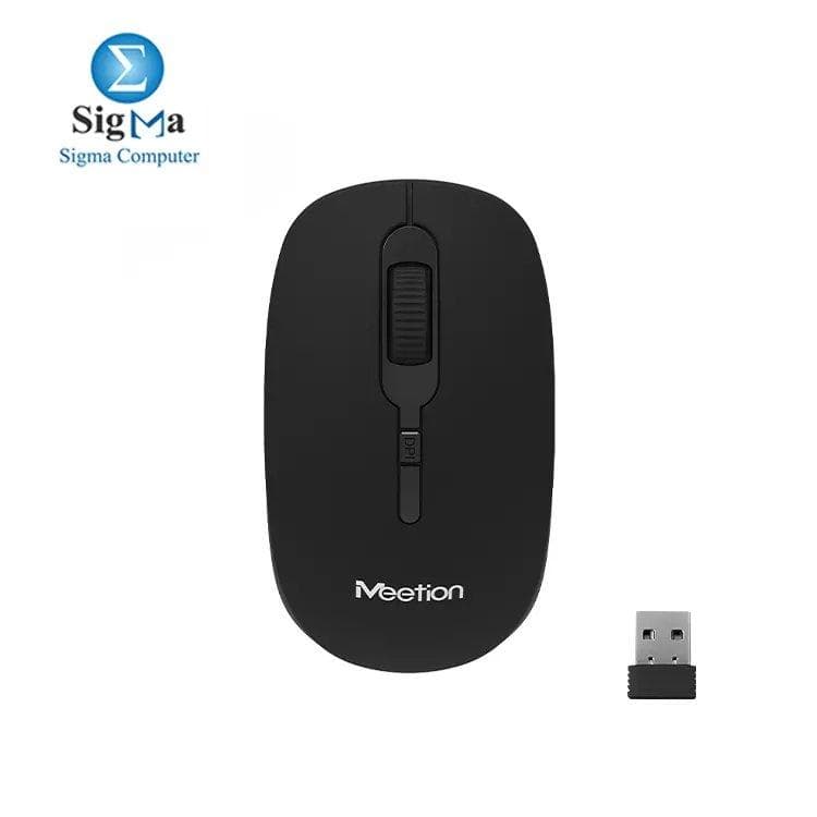 ماوس بصري لاسلكي Meetion R547 – أسود، تردد 2.4Ghz