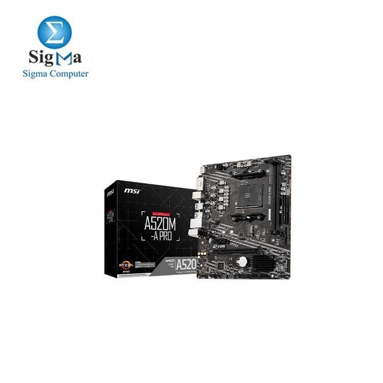 MSI A520M-A PRO Socket AM4 Motherboard
