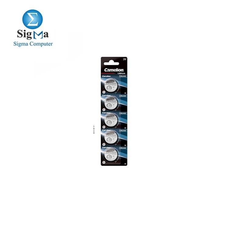 بطارية كاميليون ليثيوم عملة CR2450-BP5-5PC