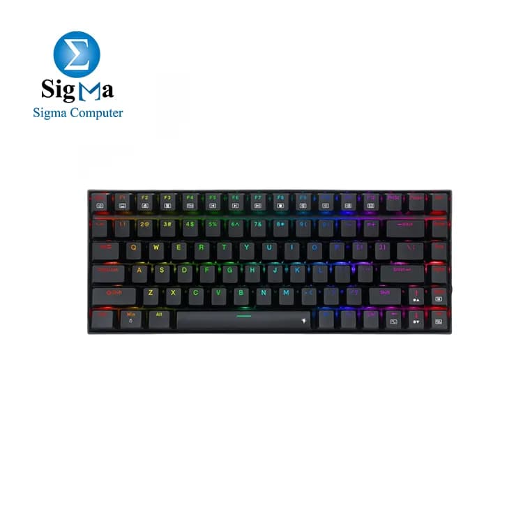 كيبورد جيمنج ميكانيكي 75% Redragon Phantom K629-RGB - سويتش أحمر - RGB - أسود