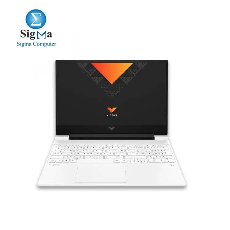 لابتوب اتش بي Victus 15-fa0057nia - معالج Core i5-12500H - رام 8 جيجا - هارد 512 جيجا SSD - كرت شاشة RTX 3050 4G - شاشة 15.6 بوصة FHD 144Hz - أبيض - كيبورد إنجليزي