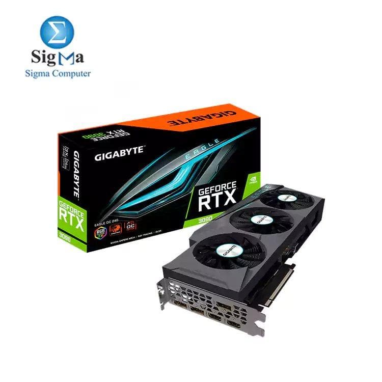 كرت شاشة جيجابايت GeForce RTX 3090 EAGLE OC 24G GDDR6X