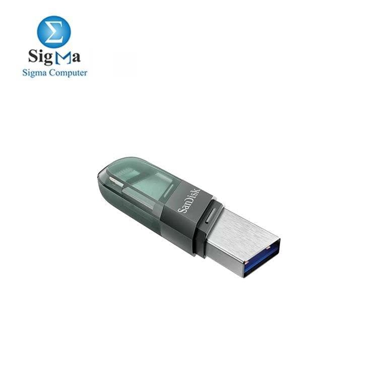 فلاشة سانديسك iXpand Flash Drive Flip سعة 128 جيجابايت SDIX90N-128G-GN6NJ
