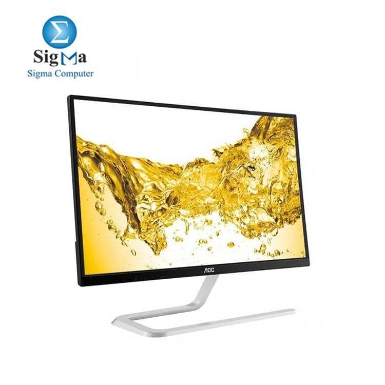 شاشة AOC مقاس 23.8 بوصة، لوحة IPS، دقة 1920x1080 FHD، مضادة للتوهج، تردد 60Hz، زمن استجابة 4ms G2G، سطوع 250cd