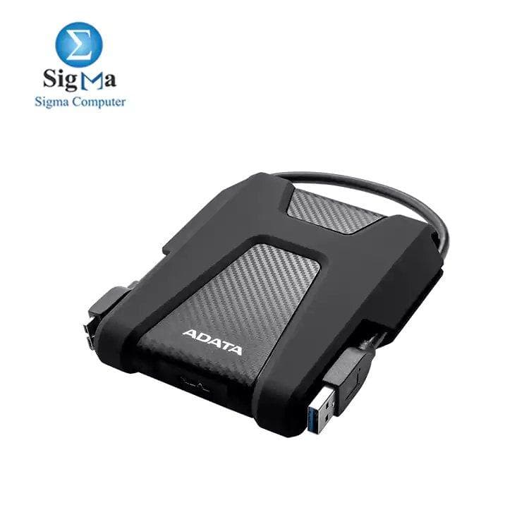 هارد خارجي ADATA HD680 سعة 2TB بمنفذ USB 3.2 - أسود