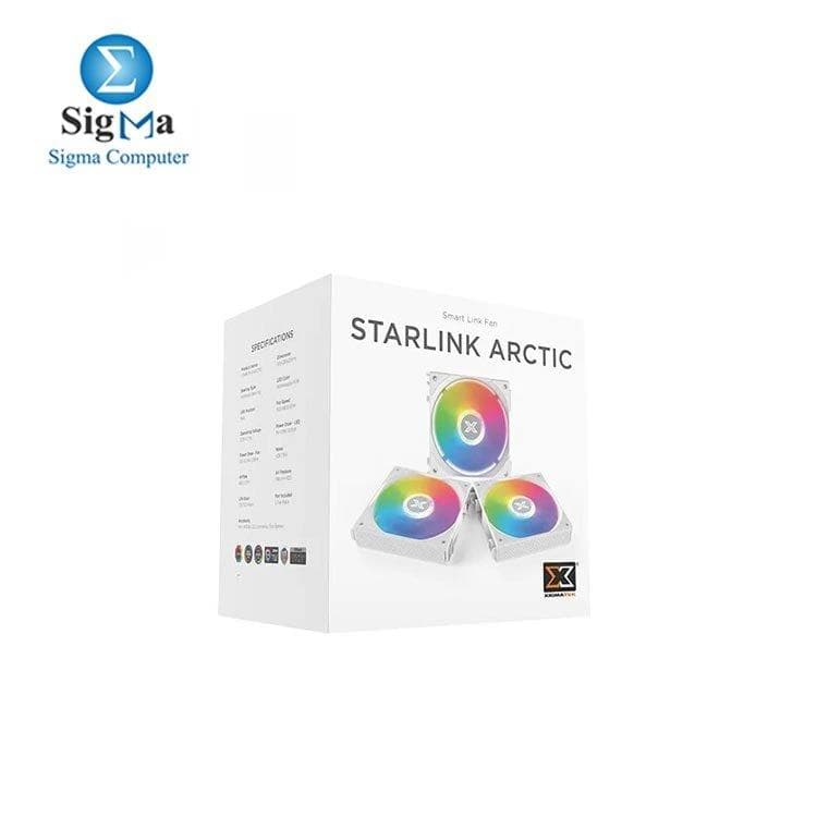 XIGMATEK Starlink Arctic Smart Link Fan Argb 3 Fans