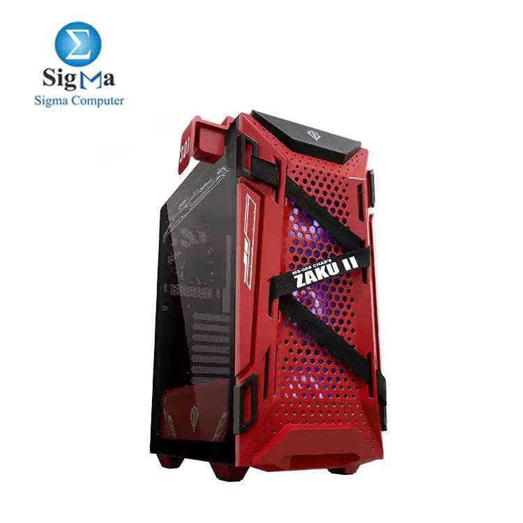 كيسة كمبيوتر اسوس TUF Gaming GT301 إصدار ZAKU II ATX ميد تاور مع جانب زجاج مقسى