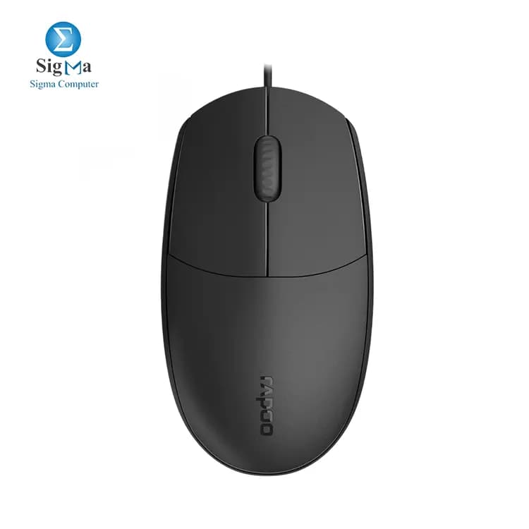 Rapoo N100C Optical Type-C USB Mouse Black