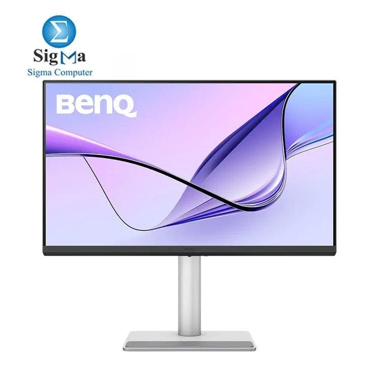 شاشة بينكيو لماك بوك MA270U 27 بوصة 4K IPS مع HDR10 و 99% sRGB و USB-C وسماعات مدمجة