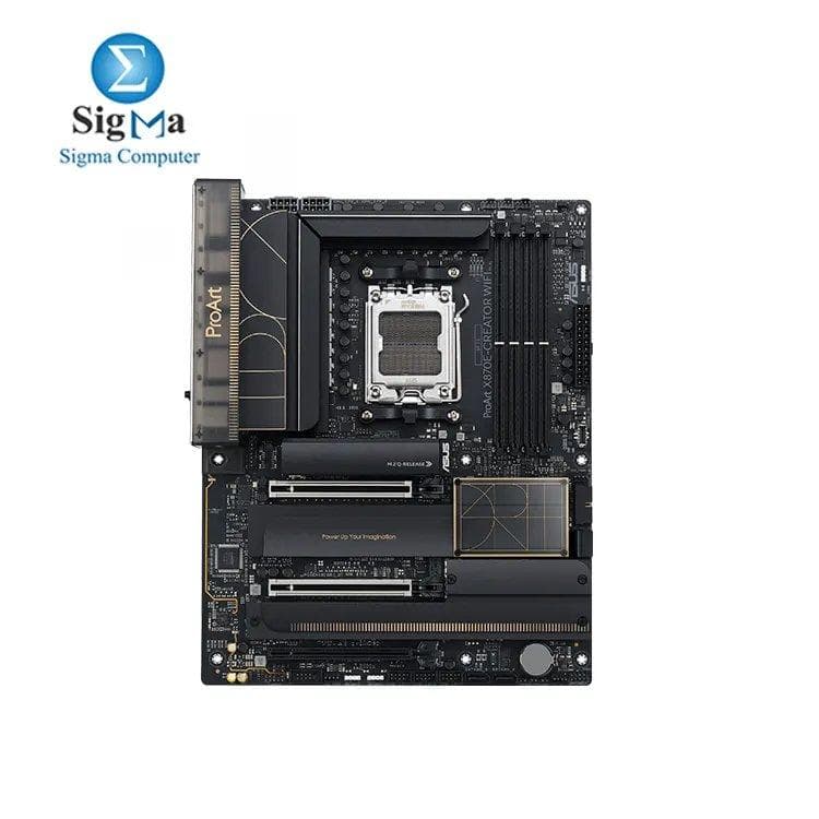 ASUS ProArt X670E-CREATOR WiFi AMD X670 AM5 Ryzen™ Desktop 9000 8000 & 7000 ATX Motherboard, 16+2 Power Stages, PCIe® 5.0 Ready, DDR5 Support, USB4®, 10 Gb & 2.5 Gb LAN, WiFi 6E, Four M.2 Slots