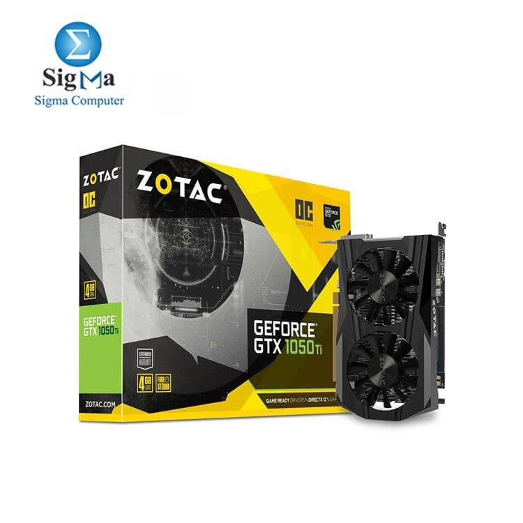 كرت شاشة ZOTAC GeForce® GTX 1050 Ti نسخة OC