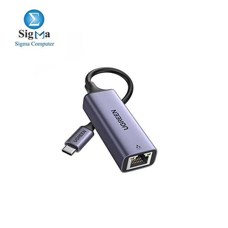 يو جرين محول USB تايب سي إلى إيثرنت 10/100/1000M (رمادي)